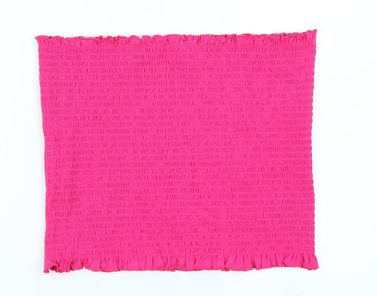 Womens UK Size L H&M Pink Cropped T-Shirt