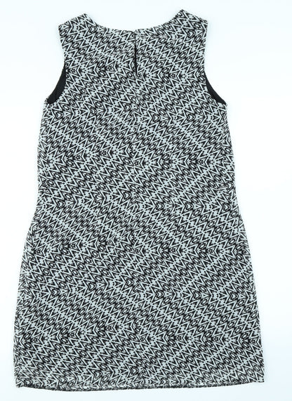 Atmosphere Womens Black Herringbone  A-Line  Size 10