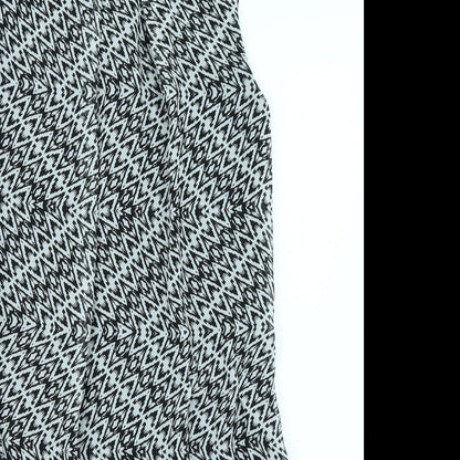 Atmosphere Womens Black Herringbone  A-Line  Size 10