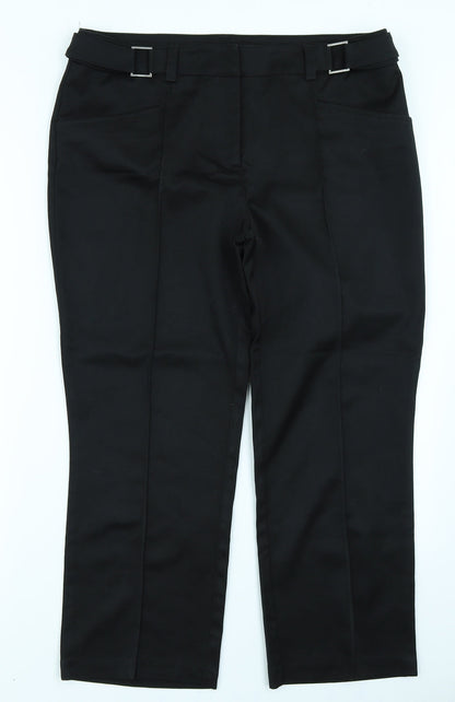 Womens UK Size 14 NEXT Regular Fit  Black Trousers