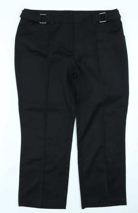 Womens UK Size 14 NEXT Regular Fit  Black Trousers