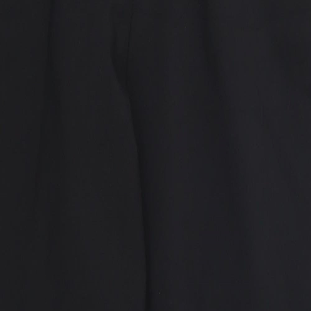 Primark Womens Black Striped  Trousers  Size 10 L27 in - White Side Stripes