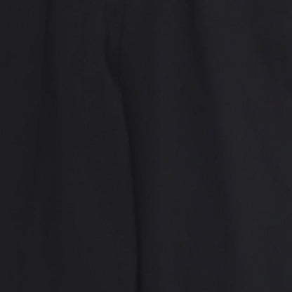 Primark Womens Black Striped  Trousers  Size 10 L27 in - White Side Stripes