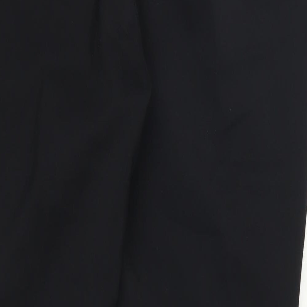 Primark Womens Black Striped  Trousers  Size 10 L27 in - White Side Stripes