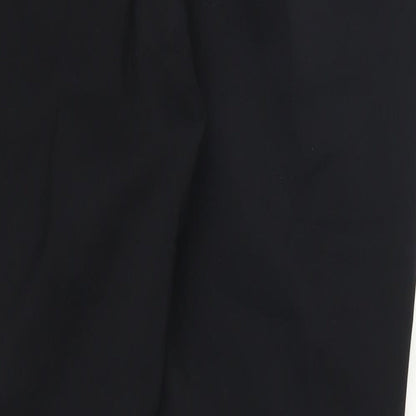 Primark Womens Black Striped  Trousers  Size 10 L27 in - White Side Stripes