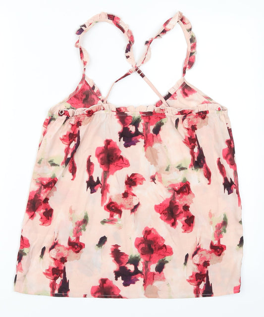 Womens UK Size 10 La Redoute Pink Basic Tank