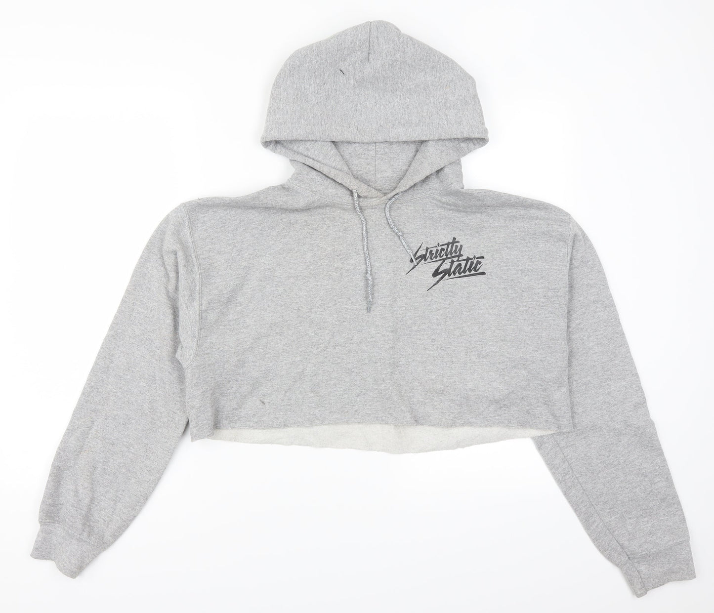 Gildan Womens Grey   Pullover Hoodie Size M  - Strictly Static