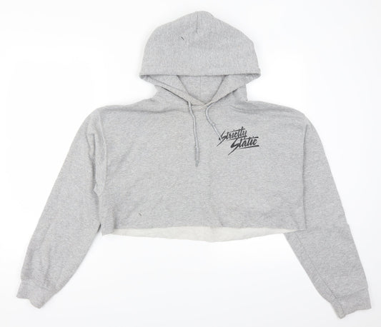 Gildan Womens Grey   Pullover Hoodie Size M  - Strictly Static