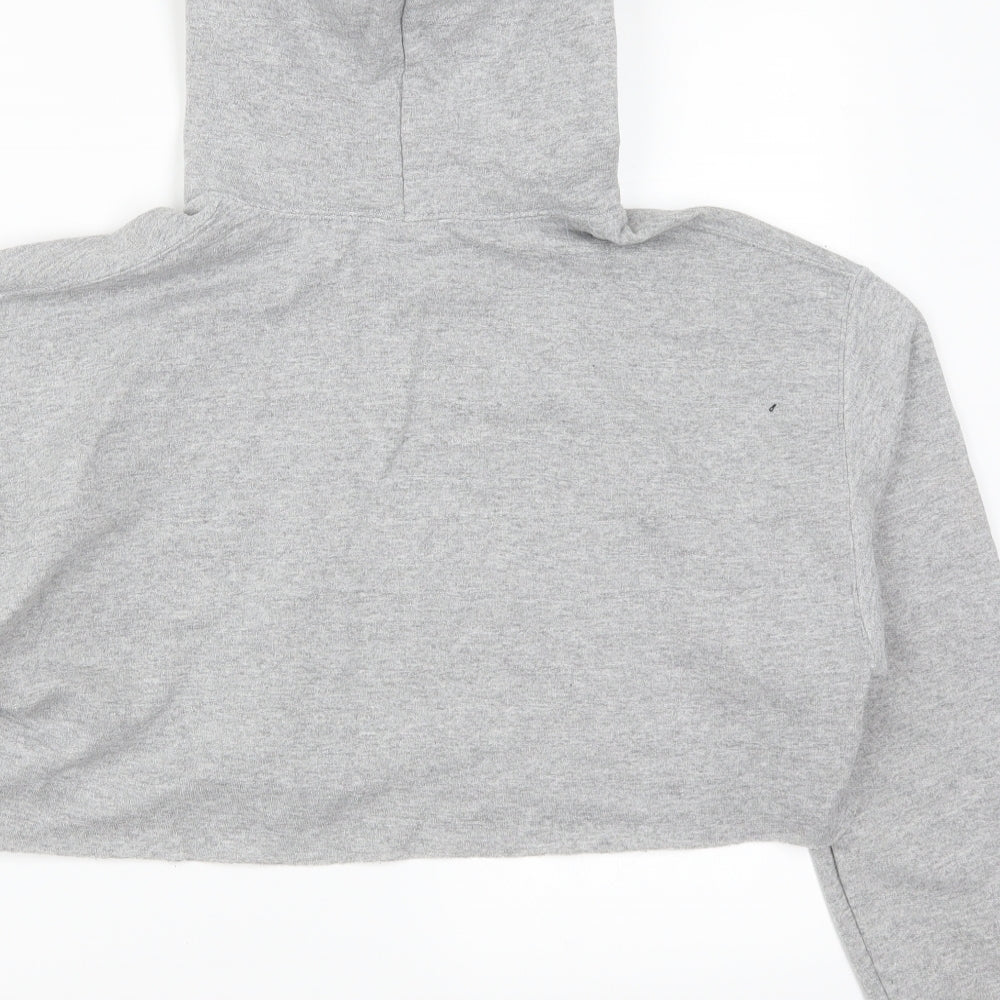 Gildan Womens Grey   Pullover Hoodie Size M  - Strictly Static