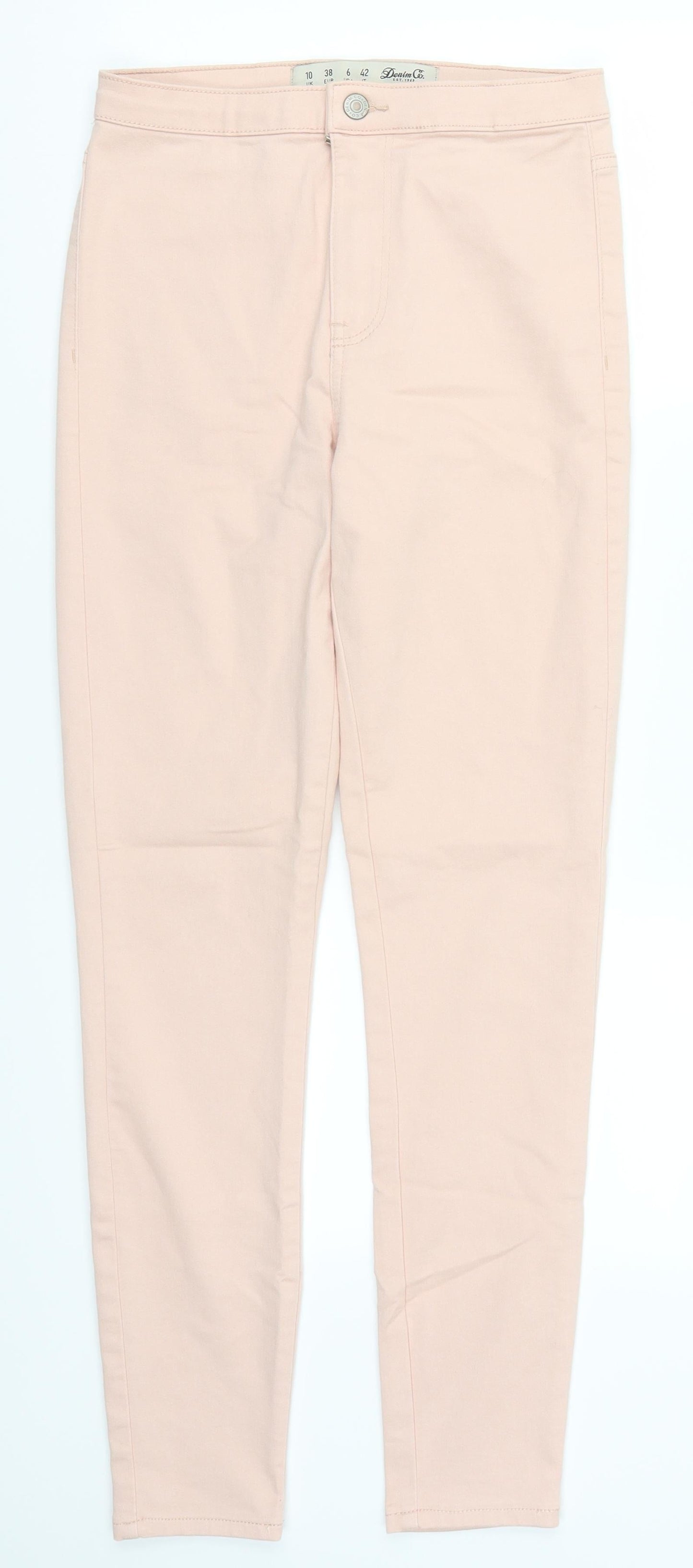 Denim Co Womens Pink  Denim Skinny Jeans Size 10 L27 in