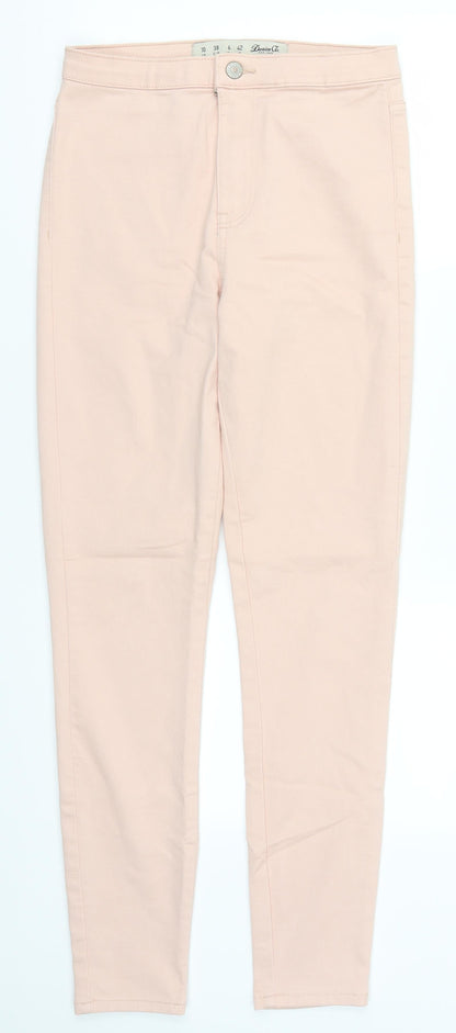 Denim Co Womens Pink  Denim Skinny Jeans Size 10 L27 in