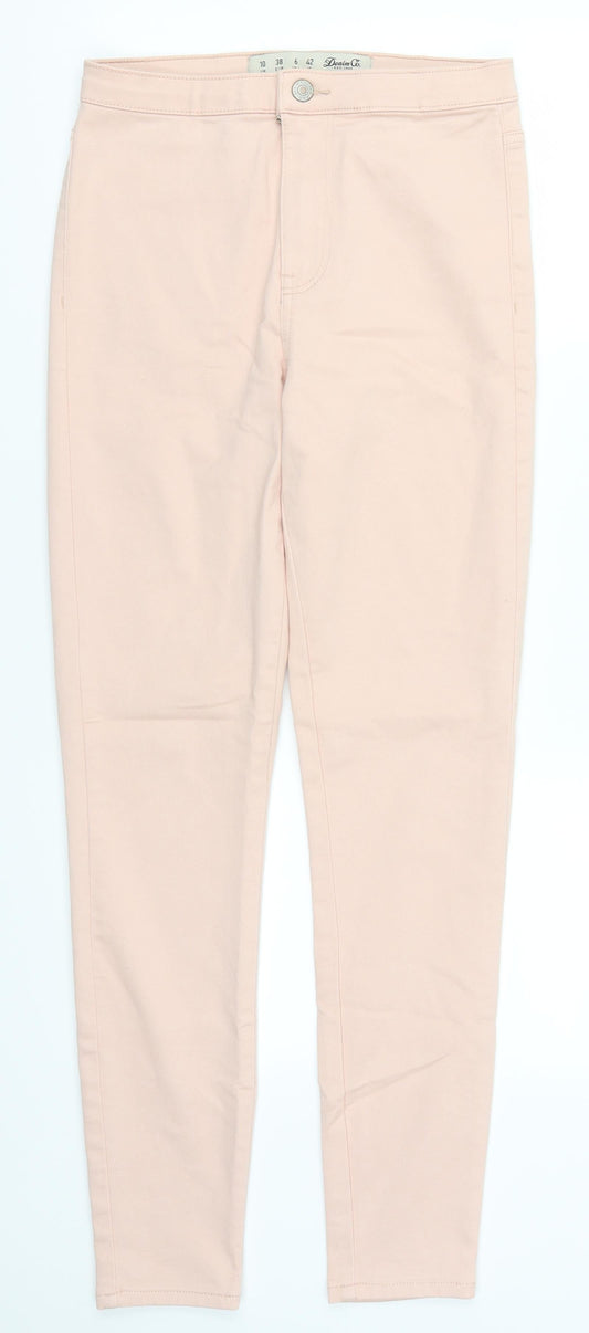 Denim Co Womens Pink  Denim Skinny Jeans Size 10 L27 in