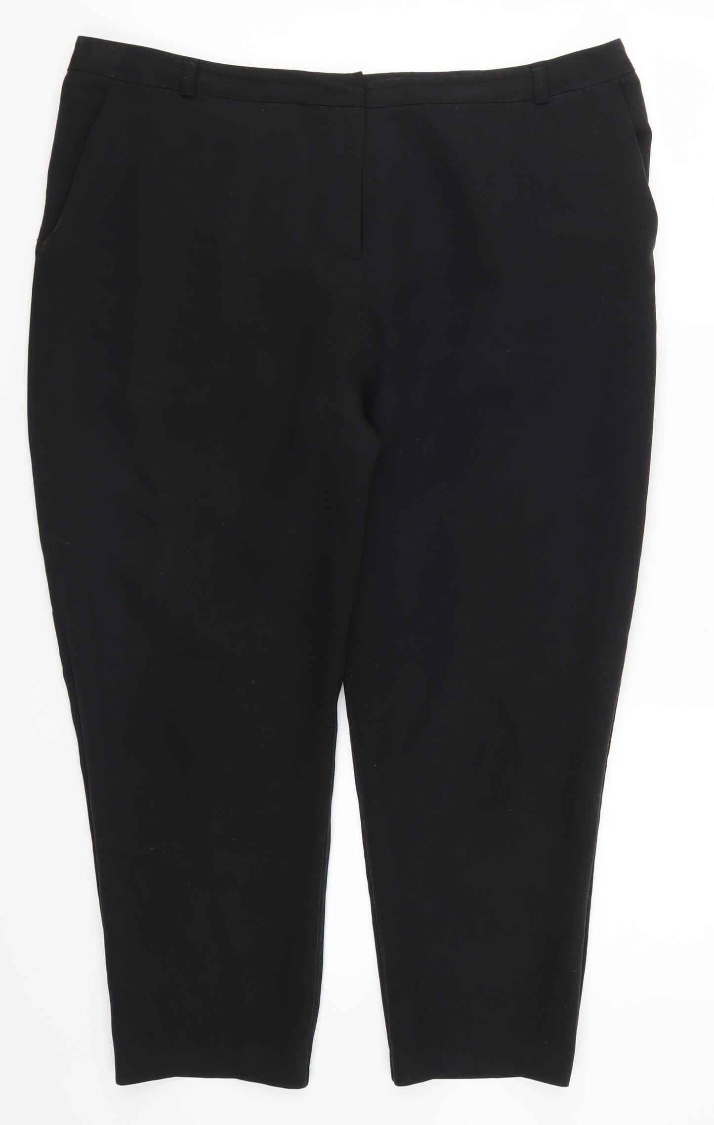 Womens UK Size 16 ASOS Regular Fit  Black Trousers