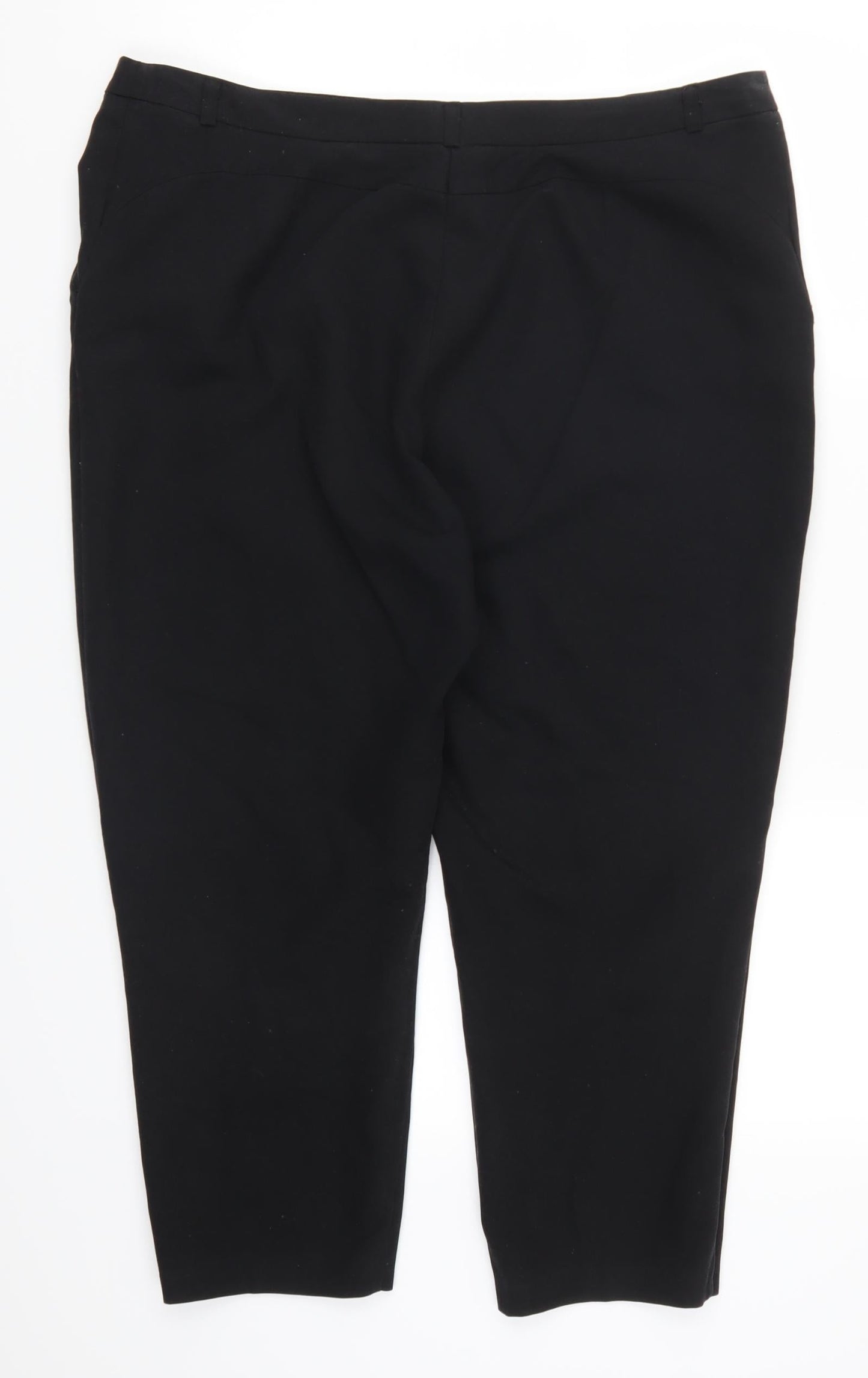 Womens UK Size 16 ASOS Regular Fit  Black Trousers