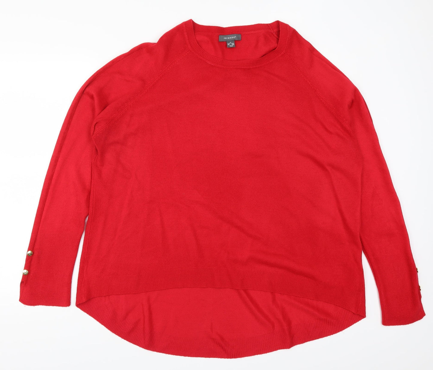 Primark Womens Red   Pullover Jumper Size 18