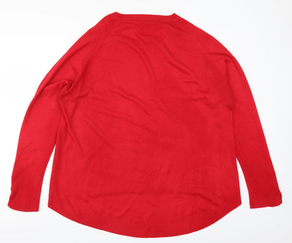 Primark Womens Red   Pullover Jumper Size 18