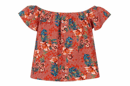 Womens UK Size 6 Primark Red Basic Blouse