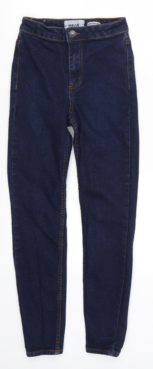 New Look Womens Blue  Denim Skinny Jeans Size 6 L25 in