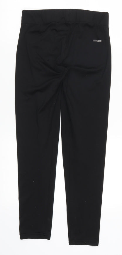 Original USA Womens Black   Cropped Leggings Size 8 L24 in