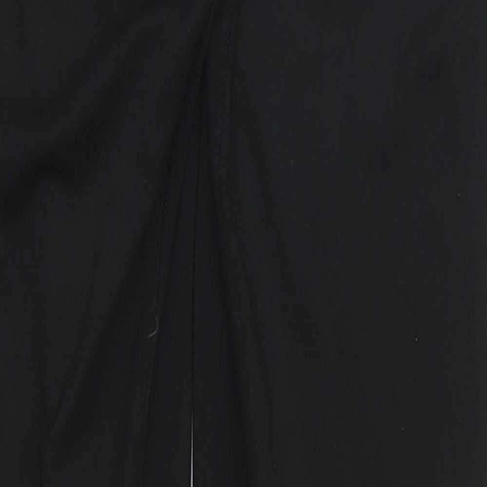 Original USA Womens Black   Cropped Leggings Size 8 L24 in