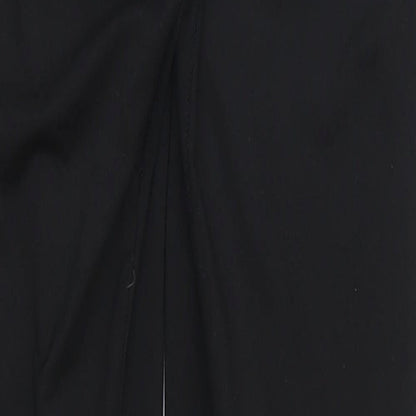 Original USA Womens Black   Cropped Leggings Size 8 L24 in
