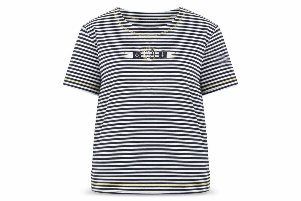 Womens UK Size M Donna Lewis Blue Basic T-Shirt