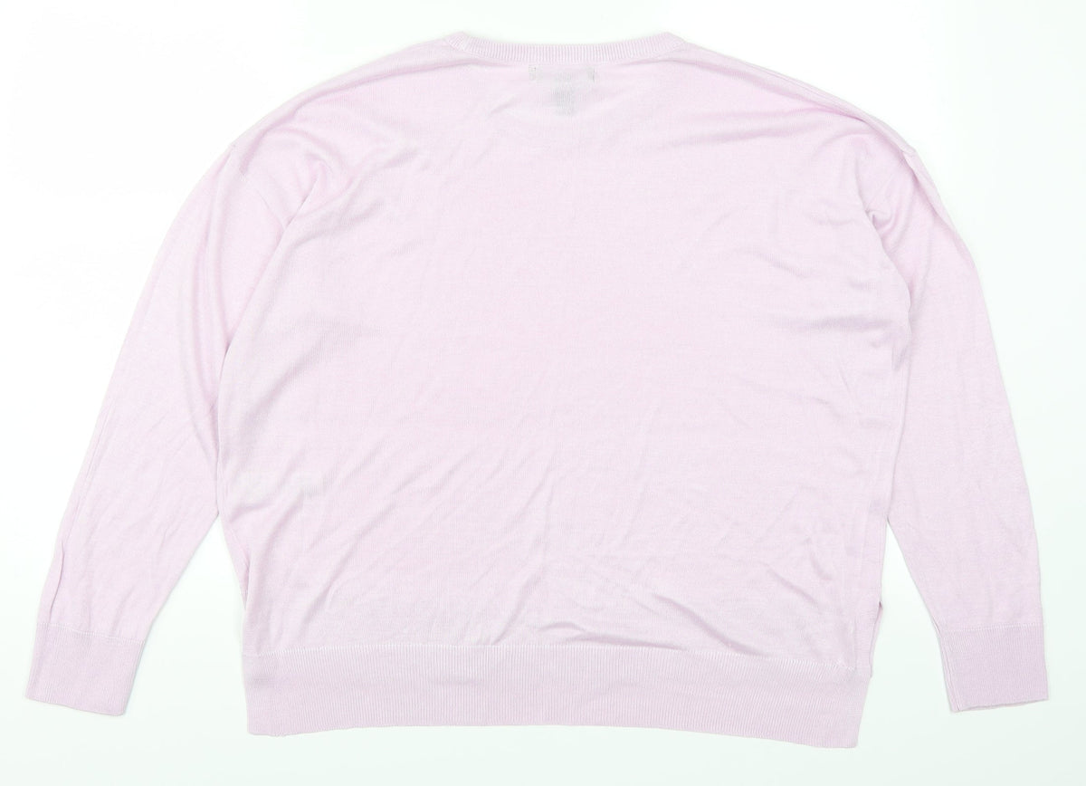 Next Womens Pink   Pullover Jumper Size M