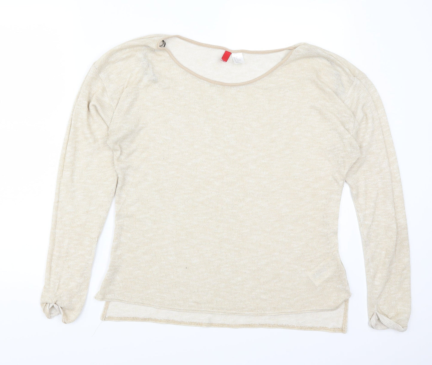 H&M Womens Beige   Basic T-Shirt Size 10