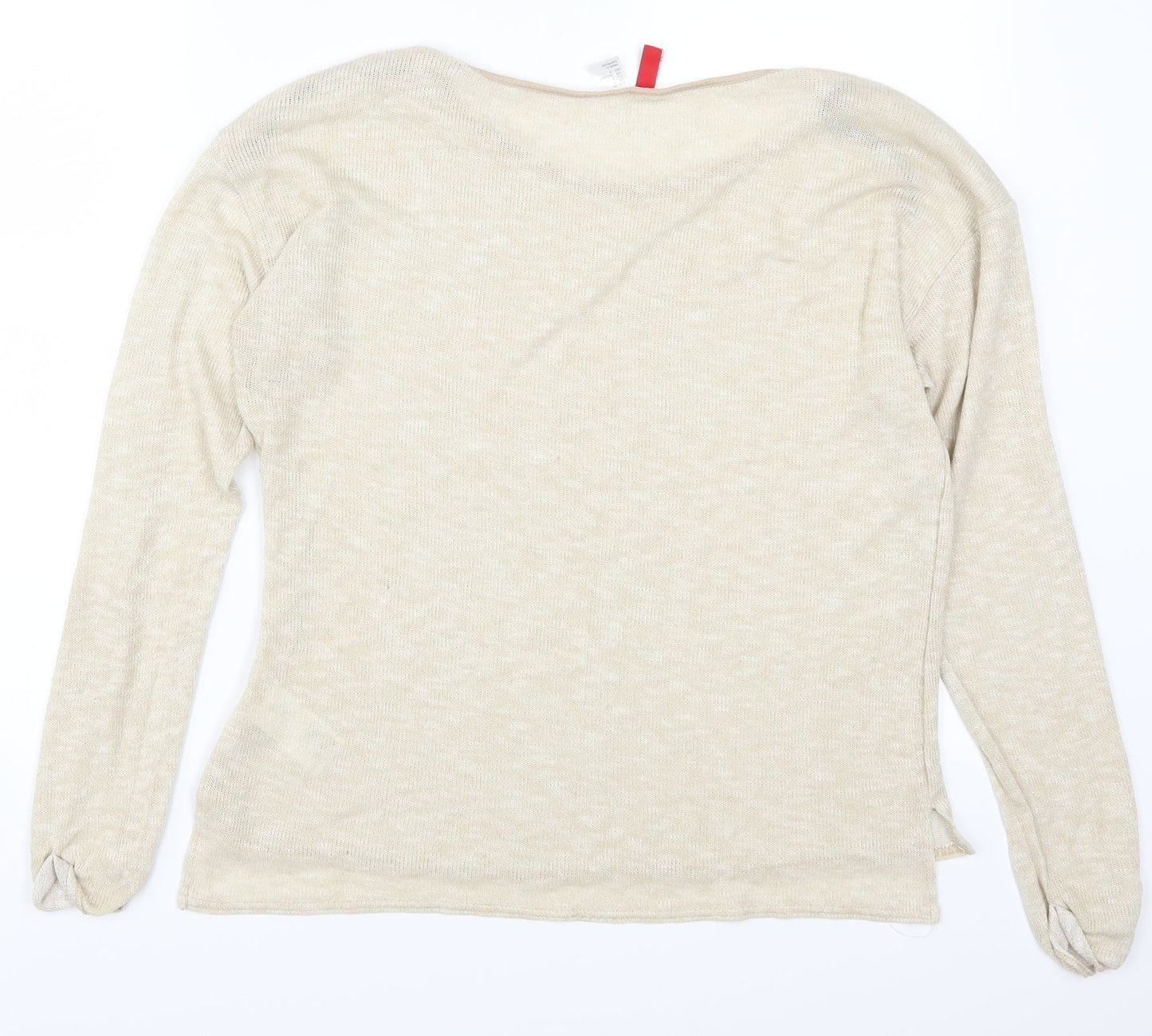 H&M Womens Beige   Basic T-Shirt Size 10