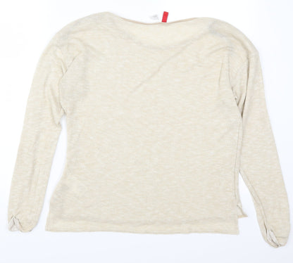 H&M Womens Beige   Basic T-Shirt Size 10