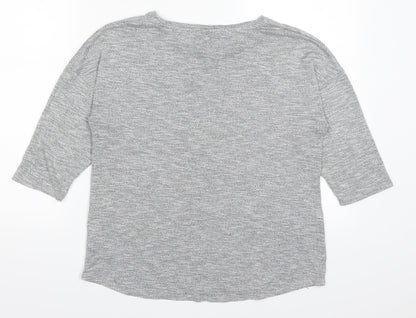 Papaya Womens Grey   Basic T-Shirt Size 12  - Always Look on the Bright Side