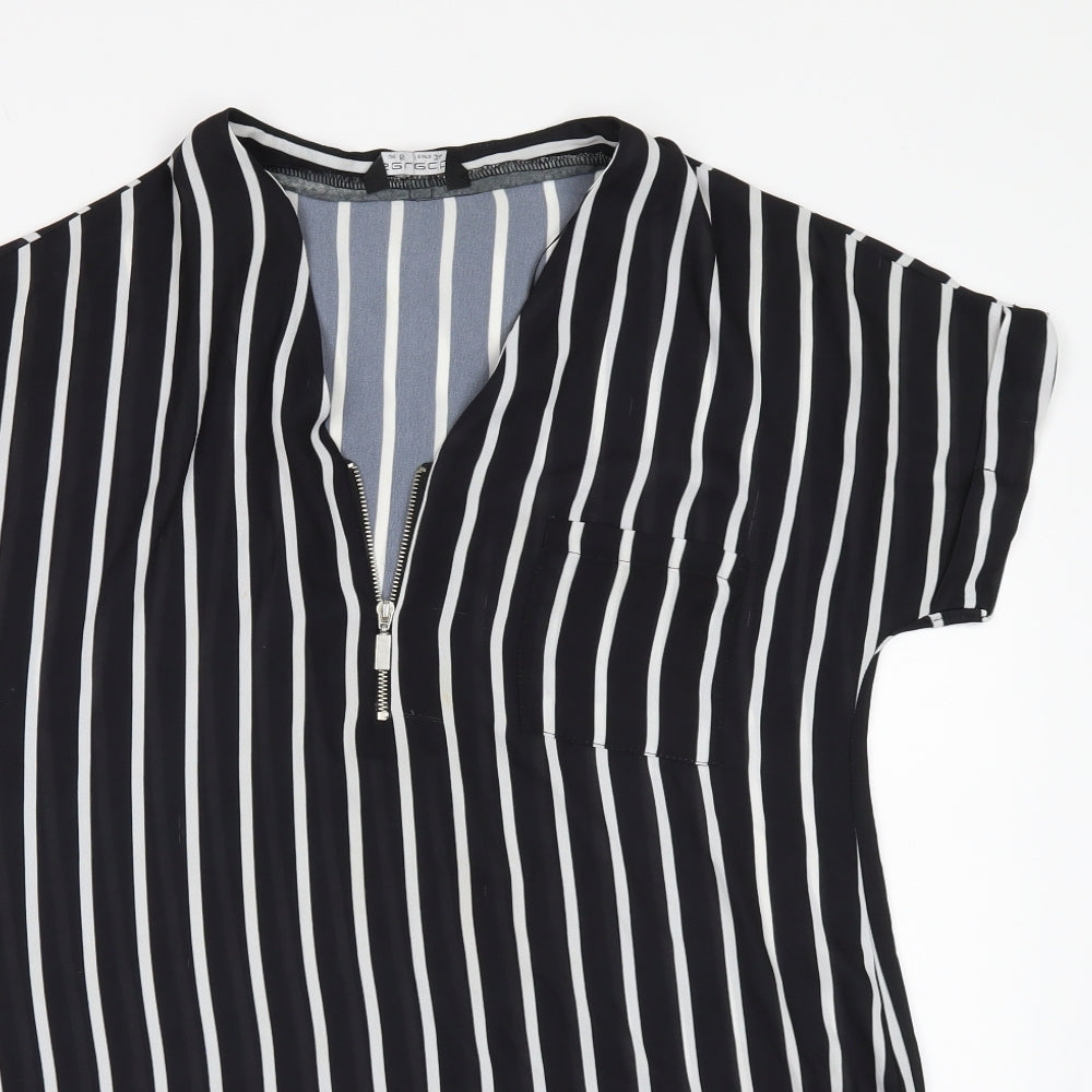 Womens UK Size 6 Select Black Tunic Blouse