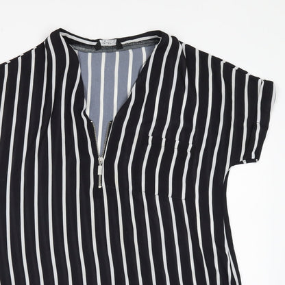 Womens UK Size 6 Select Black Tunic Blouse