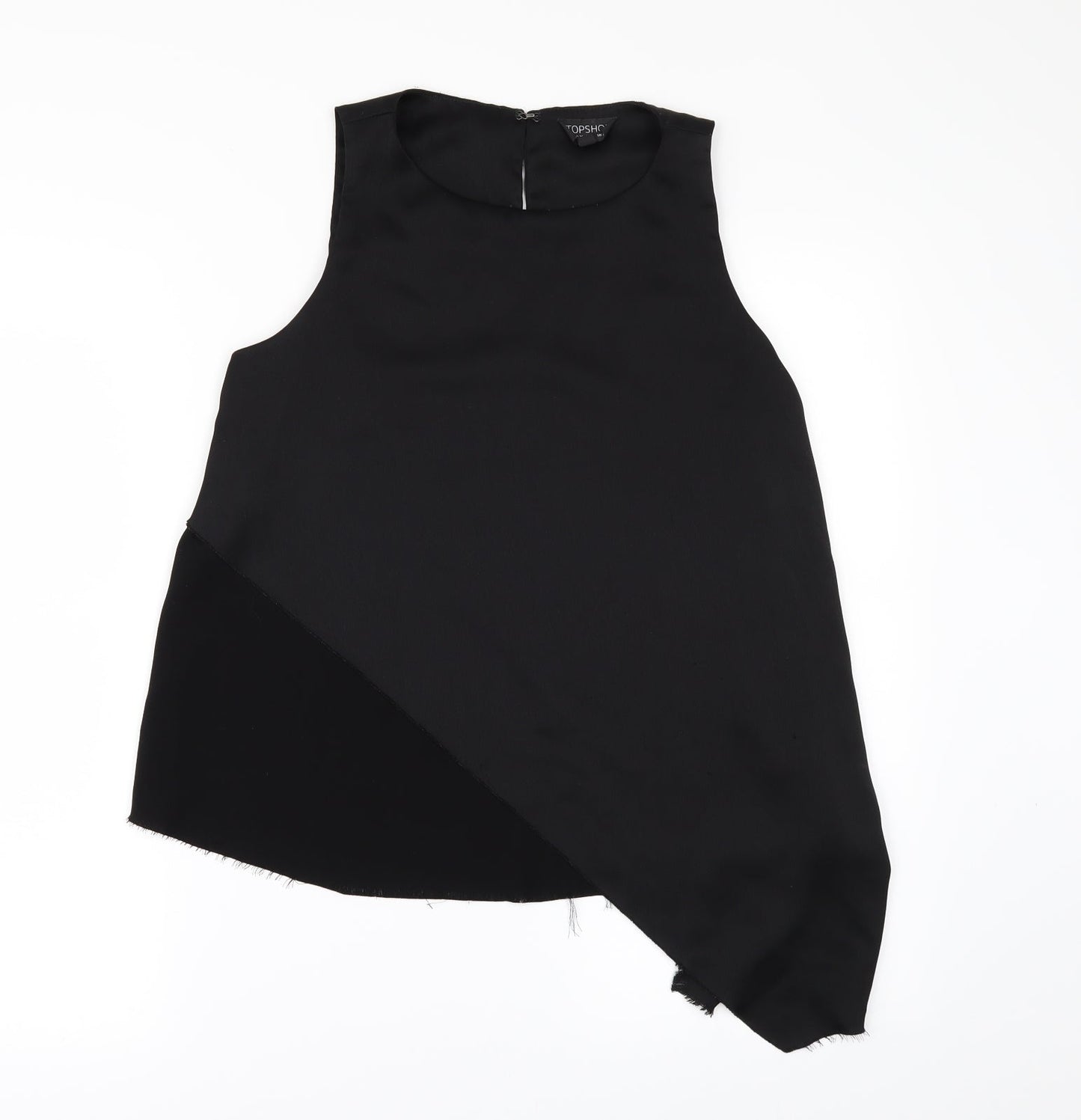 Womens UK Size 8 Topshop Black Camisole Blouse