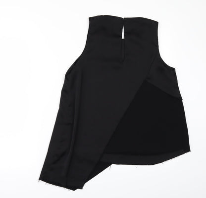 Womens UK Size 8 Topshop Black Camisole Blouse