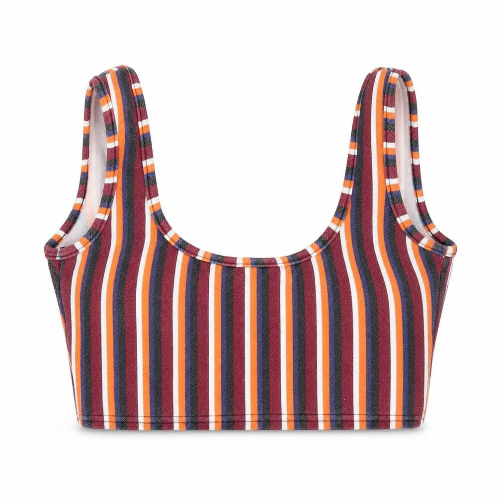 Womens UK Size 6 Boohoo Multicoloured Cropped T-Shirt