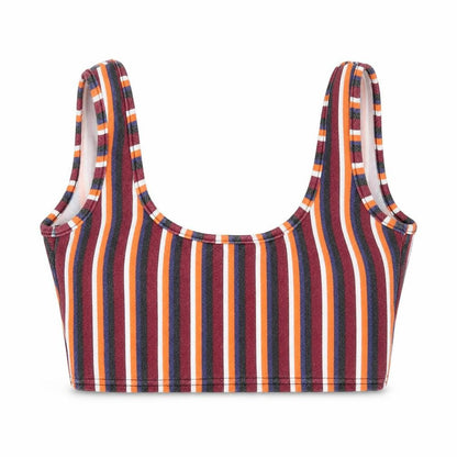 Womens UK Size 6 Boohoo Multicoloured Cropped T-Shirt