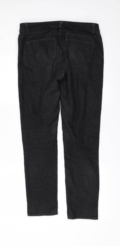 Denim & Co. Womens Black  Denim Skinny Jeans Size 12 L29 in
