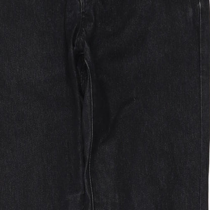 Denim & Co. Womens Black  Denim Skinny Jeans Size 12 L29 in