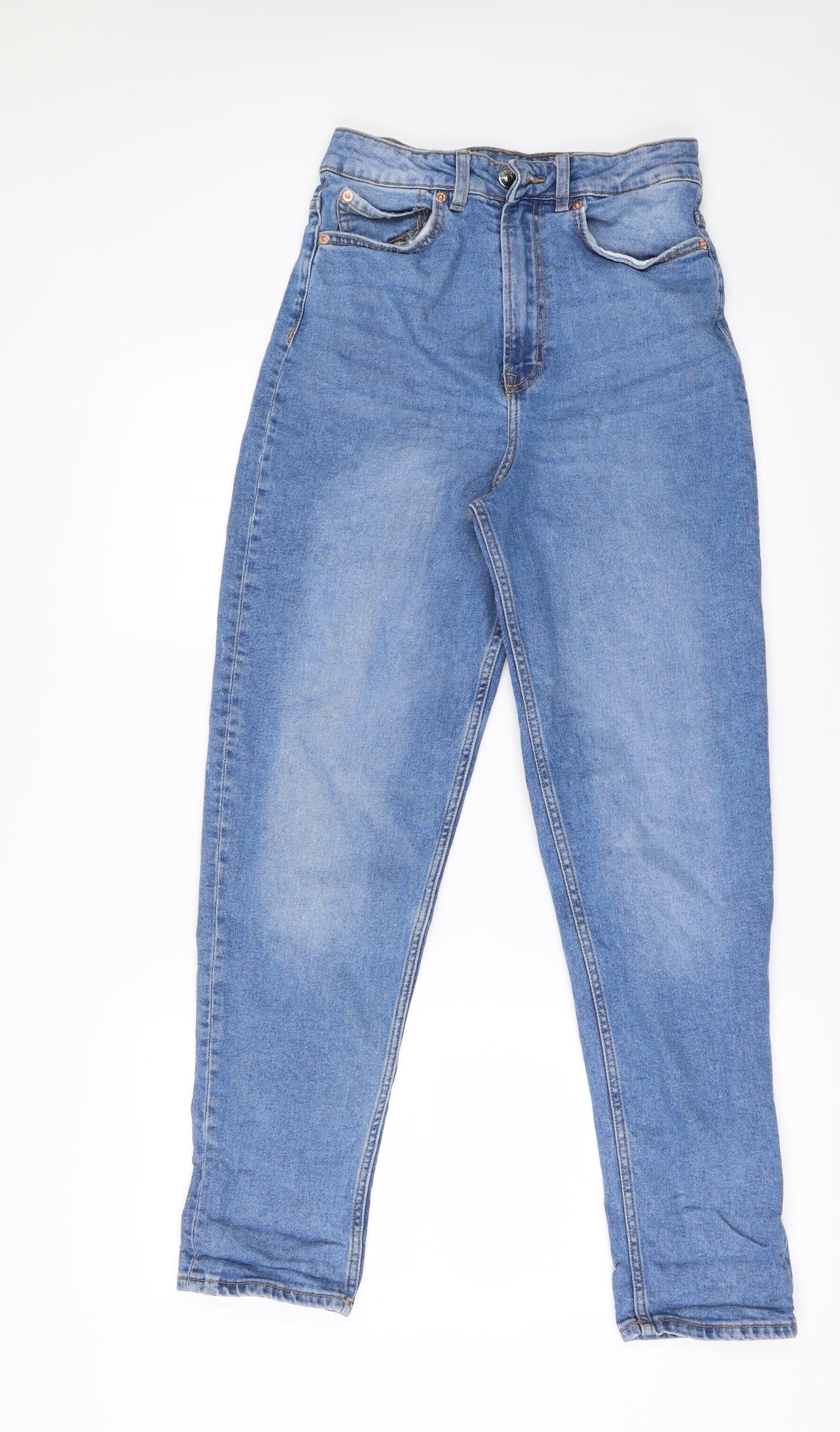 Womens UK Size 8 H&M Regular Fit Straight Blue Jeans