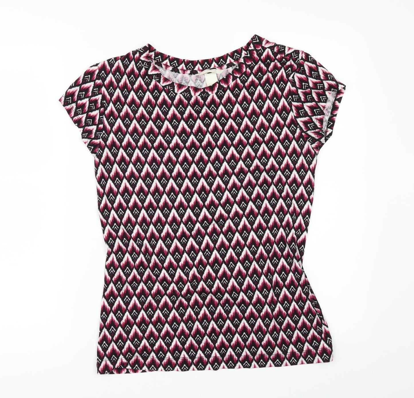 Womens UK Size S H&M Multicoloured Basic T-Shirt