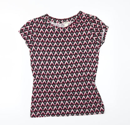 Womens UK Size S H&M Multicoloured Basic T-Shirt