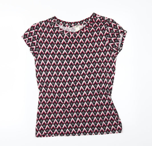 Womens UK Size S H&M Multicoloured Basic T-Shirt