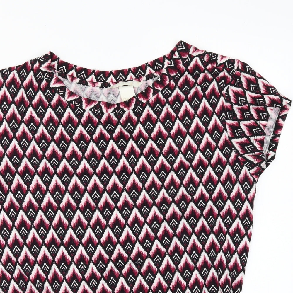 Womens UK Size S H&M Multicoloured Basic T-Shirt