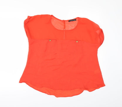 Primark Womens Red   Tunic Blouse Size 12