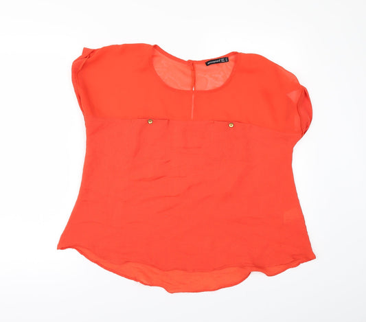 Primark Womens Red   Tunic Blouse Size 12
