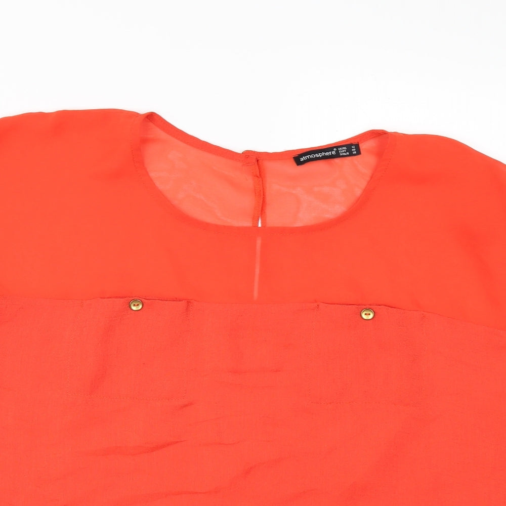 Primark Womens Red   Tunic Blouse Size 12