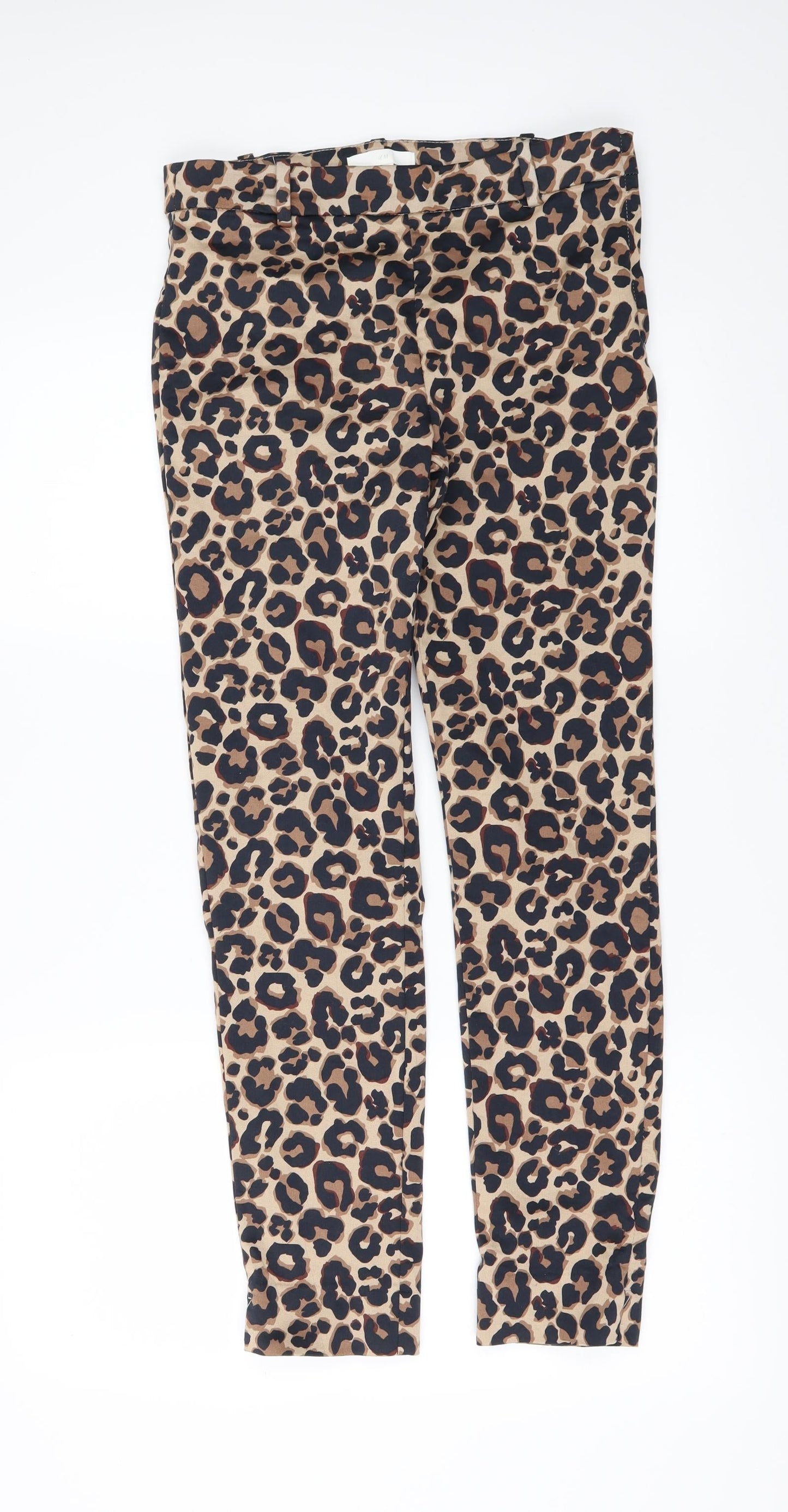 Womens UK Size 8 H&M Regular Fit  Brown Trousers