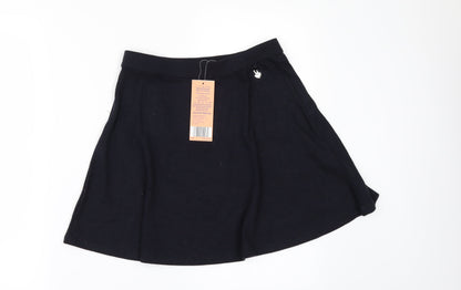 Lilly & Dan Girls Black   A-Line Skirt Size 11-12 Years
