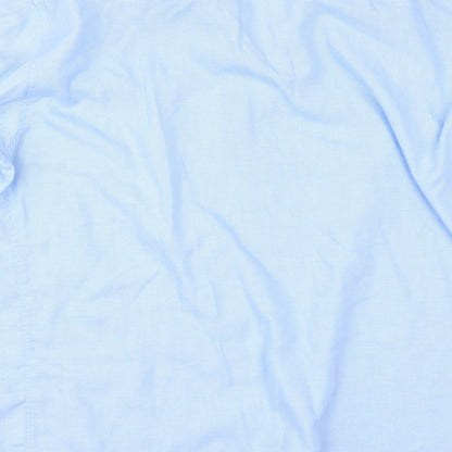 Peter England Mens Blue    Button-Up Size 15.5
